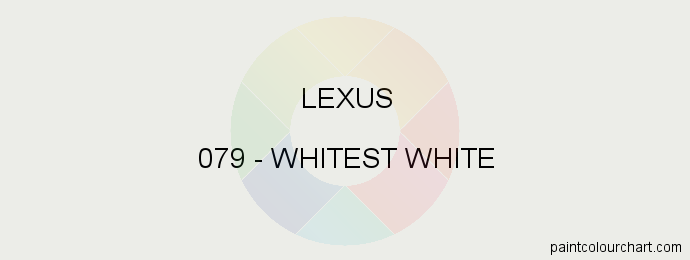 Lexus paint 079 Whitest White