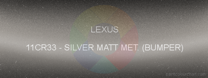 Lexus paint 11CR33 Silver Matt Met. (bumper)