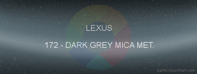 Lexus paint 172 Dark Grey Mica Met.