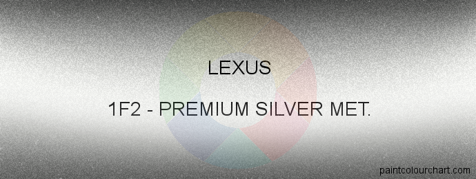 Lexus paint 1F2 Premium Silver Met.