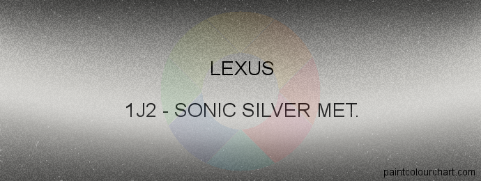 Lexus paint 1J2 Sonic Silver Met.