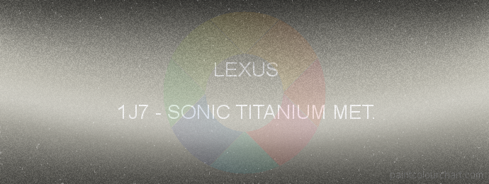 Lexus paint 1J7 Sonic Titanium Met.