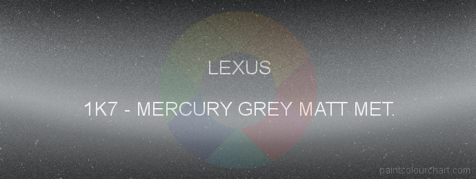 Lexus paint 1K7 Mercury Grey Matt Met.