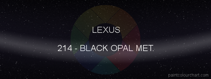 Lexus paint 214 Black Opal Met.
