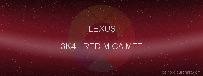 Lexus paint 3K4 Red Mica Met.