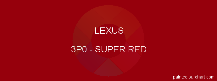 Lexus paint 3P0 Super Red