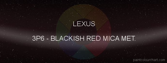 Lexus paint 3P6 Blackish Red Mica Met.