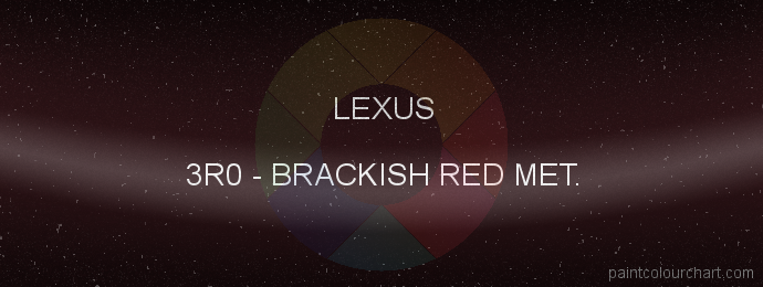 Lexus paint 3R0 Brackish Red Met.