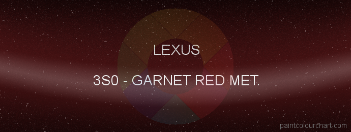 Lexus paint 3S0 Garnet Red Met.