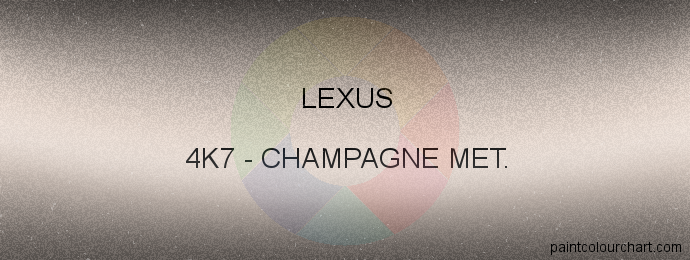 Lexus paint 4K7 Champagne Met.