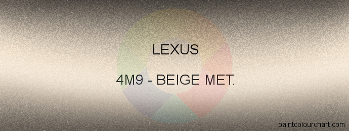 Lexus paint 4M9 Beige Met.