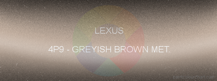 Lexus paint 4P9 Greyish Brown Met.