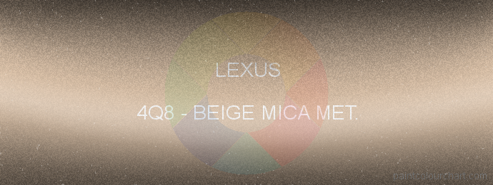 Lexus paint 4Q8 Beige Mica Met.