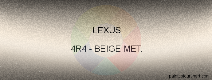 Lexus paint 4R4 Beige Met.