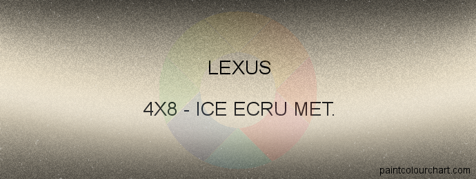 Lexus paint 4X8 Ice Ecru Met.