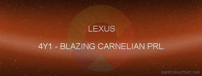 Lexus paint 4Y1 Blazing Carnelian Prl.