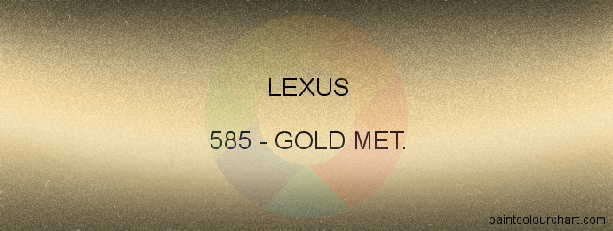 Lexus paint 585 Gold Met.