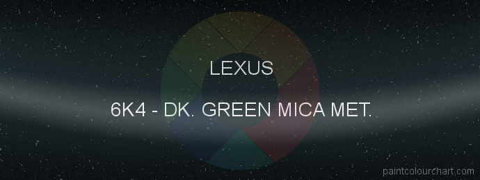 Lexus paint 6K4 Dk. Green Mica Met.