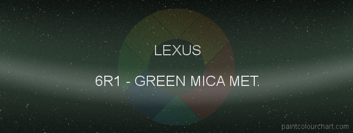 Lexus paint 6R1 Green Mica Met.