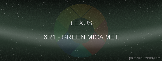 Lexus paint 6R1 Green Mica