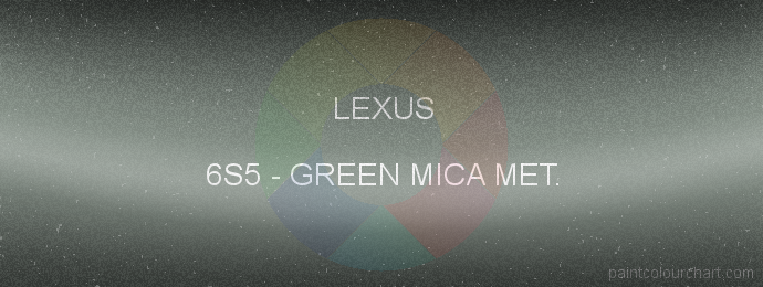 Lexus paint 6S5 Green Mica Met.