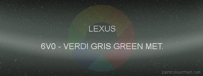 Lexus paint 6V0 Verdi Gris Green Met.