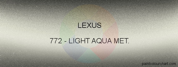 Lexus paint 772 Light Aqua Met.