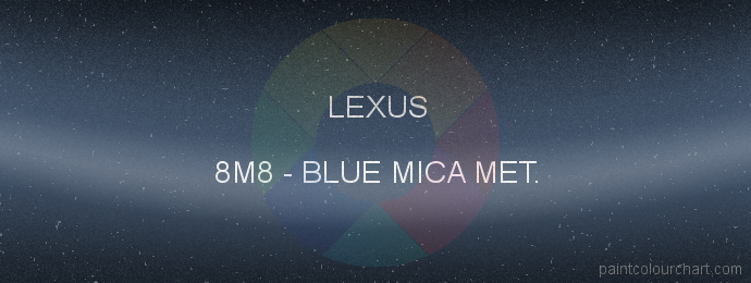 Lexus paint 8M8 Blue Mica Met.