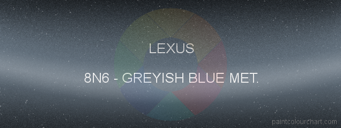 Lexus paint 8N6 Greyish Blue Met.
