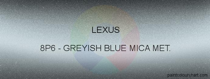 Lexus paint 8P6 Greyish Blue Mica Met.