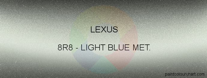 Lexus paint 8R8 Light Blue Met.