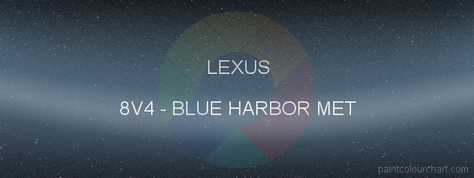 Lexus paint 8V4 Blue Harbor Met