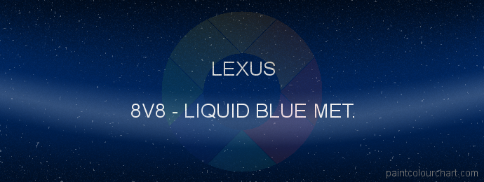Lexus paint 8V8 Liquid Blue Met.