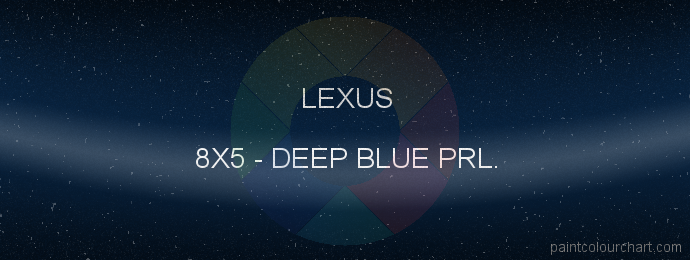Lexus paint 8X5 Deep Blue Prl.