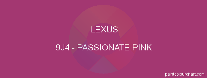 Lexus paint 9J4 Passionate Pink