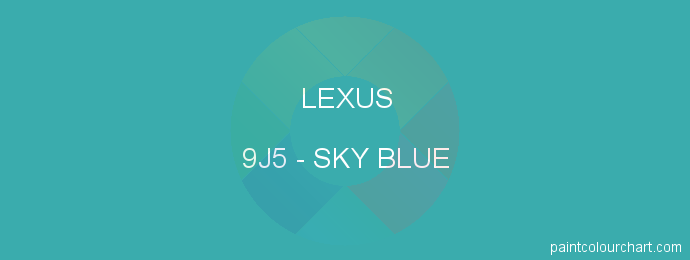 Lexus paint 9J5 Sky Blue