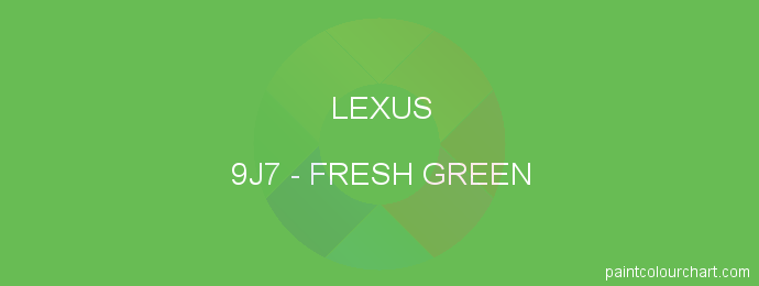 Lexus paint 9J7 Fresh Green
