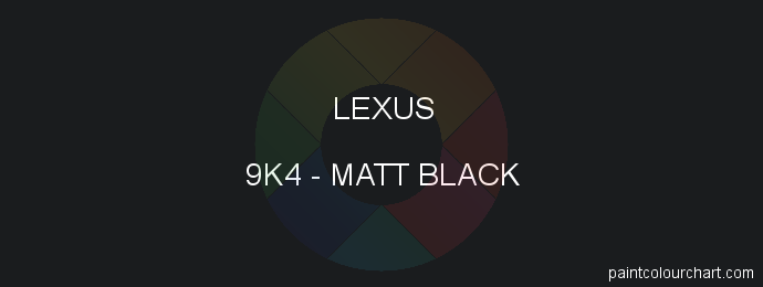 Lexus paint 9K4 Matt Black