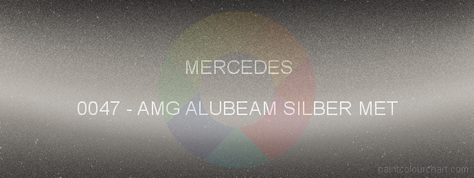 Mercedes paint 0047 Amg Alubeam Silber Met
