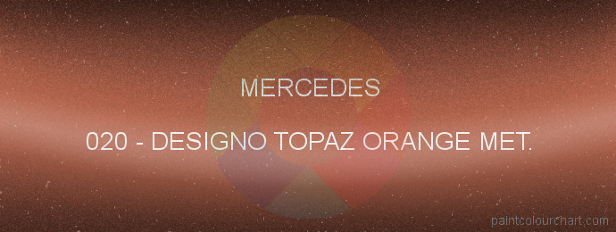 Mercedes paint 020 Designo Topaz Orange Met.