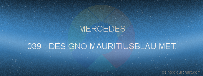 Mercedes paint 039 Designo Mauritiusblau Met.