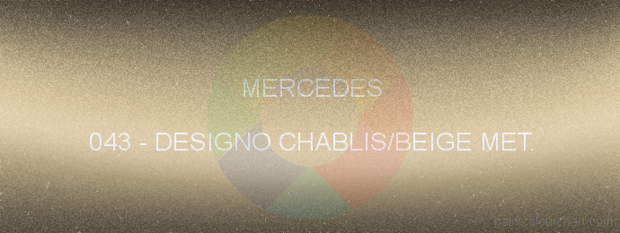 Mercedes paint 043 Designo Chablis/beige Met.