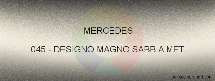 Mercedes paint 045 Designo Magno Sabbia Met.
