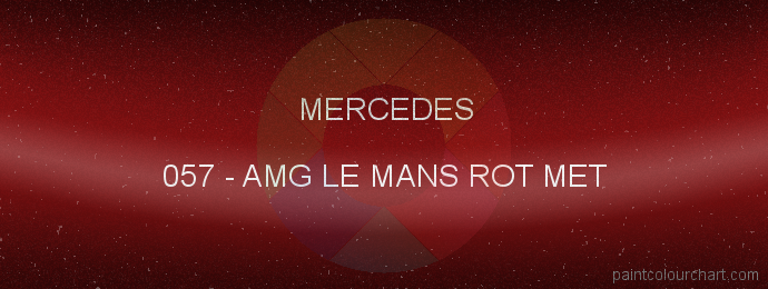 Mercedes paint 057 Amg Le Mans Rot Met