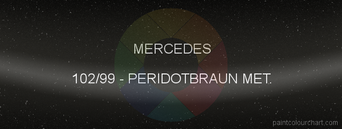 Mercedes paint 102/99 Peridotbraun Met.