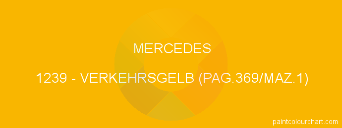 Mercedes paint 1239 Verkehrsgelb (pag.369/maz.1)
