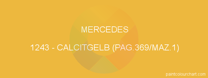 Mercedes paint 1243 Calcitgelb (pag.369/maz.1)