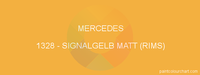 Mercedes paint 1328 Signalgelb Matt (rims)