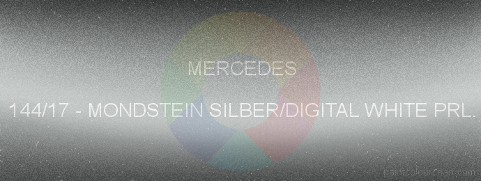 Mercedes paint 144/17 Mondstein Silber/digital White Prl.