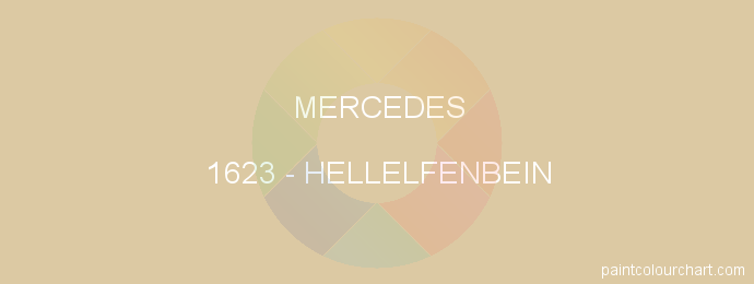 Mercedes paint 1623 Hellelfenbein